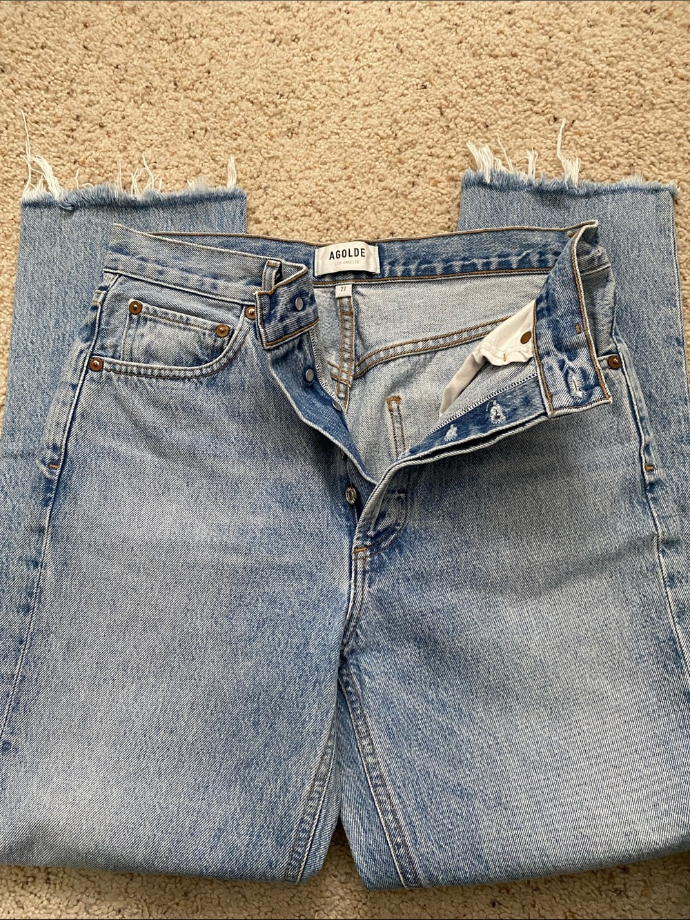 AGOLDE Riley High Rise Jeans. 27. - Picture 3 of 10